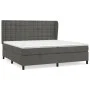 Box spring bed with dark gray velvet mattress 200x200 cm by vidaXL, Beds and slatted bases - Ref: Foro24-3129472, Price: 602,...