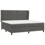 Box spring bed with dark gray velvet mattress 200x200 cm by vidaXL, Beds and slatted bases - Ref: Foro24-3129472, Price: 602,...