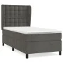 Box spring bed with dark gray velvet mattress 100x200 cm by vidaXL, Beds and slatted bases - Ref: Foro24-3129436, Price: 334,...