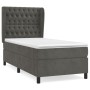 Boxspringbett mit dunkelgrauer Samtmatratze 100x200 cm von vidaXL, Betten und Lattenroste - Ref: Foro24-3129376, Preis: 369,8...