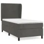 Box spring bed with dark gray velvet mattress 100x200 cm by vidaXL, Beds and slatted bases - Ref: Foro24-3129076, Price: 332,...