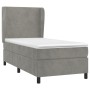 Boxspringbett mit hellgrauer Samtmatratze 90x190 cm von vidaXL, Betten und Lattenroste - Ref: Foro24-3129063, Preis: 324,97 €...
