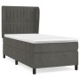 Boxspringbett mit dunkelgrauer Samtmatratze 100x200 cm von vidaXL, Betten und Lattenroste - Ref: Foro24-3129316, Preis: 363,9...