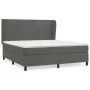 Box spring bed with dark gray velvet mattress 180x200 cm by vidaXL, Beds and slatted bases - Ref: Foro24-3129106, Price: 580,...