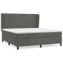 Boxspringbett mit dunkelgrauer Samtmatratze 180x200 cm von vidaXL, Betten und Lattenroste - Ref: Foro24-3129106, Preis: 593,9...