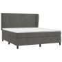 Boxspringbett mit dunkelgrauer Samtmatratze 180x200 cm von vidaXL, Betten und Lattenroste - Ref: Foro24-3129106, Preis: 593,9...
