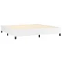 Box spring bed with white synthetic leather mattress 200x200 cm by vidaXL, Beds and slatted bases - Ref: Foro24-3129052, Pric...