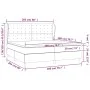Box spring bed with white synthetic leather mattress 200x200 cm by vidaXL, Beds and slatted bases - Ref: Foro24-3129052, Pric...