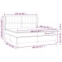Boxspringbett mit weißer Kunstledermatratze 200x200 cm von vidaXL, Betten und Lattenroste - Ref: Foro24-3129052, Preis: 740,5...