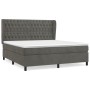 Boxspringbett mit dunkelgrauer Samtmatratze 180x200 cm von vidaXL, Betten und Lattenroste - Ref: Foro24-3129406, Preis: 605,4...