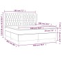 Boxspringbett mit dunkelgrauer Samtmatratze 180x200 cm von vidaXL, Betten und Lattenroste - Ref: Foro24-3129406, Preis: 605,4...