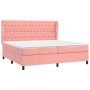 Boxspringbett mit rosa Samtmatratze 200x200 cm von vidaXL, Betten und Lattenroste - Ref: Foro24-3129416, Preis: 730,91 €, Rab...