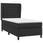 Box spring bed with black synthetic leather mattress 90x190 cm by vidaXL, Beds and slatted bases - Ref: Foro24-3129003, Price...