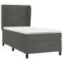 Box spring bed with dark gray velvet mattress 90x190 cm by vidaXL, Beds and slatted bases - Ref: Foro24-3129304, Price: 318,9...