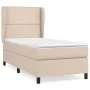 Box spring bed with cappuccino synthetic leather mattress 100x200cm by vidaXL, Beds and slatted bases - Ref: Foro24-3128960, ...