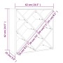 Massiver Kiefernholz-Weinregal 62x25x62 cm von vidaXL, Wein- und Spirituosenschränke - Ref: Foro24-821542, Preis: 64,46 €, Ra...