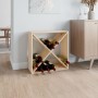 Weinregal aus massivem Kiefernholz, 62 x 25 x 62 cm von vidaXL, Wein- und Spirituosenschränke - Ref: Foro24-821759, Preis: 48...