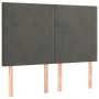 Cama box spring con colchón terciopelo gris oscuro 140x200 cm de vidaXL, Camas y somieres - Ref: Foro24-3129094, Precio: 499,...