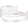 Box spring bed with dark blue velvet mattress 200x200 cm by vidaXL, Beds and slatted bases - Ref: Foro24-3129355, Price: 732,...