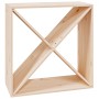 Solid pine wood wine rack 62x25x62 cm by vidaXL, Wine and liquor cabinets - Ref: Foro24-821759, Price: 48,92 €, Discount: %