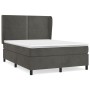 Boxspringbett mit dunkelgrauer Samtmatratze 140x200 cm von vidaXL, Betten und Lattenroste - Ref: Foro24-3129154, Preis: 477,1...