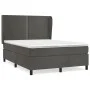 Cama box spring con colchón terciopelo gris oscuro 140x200 cm de vidaXL, Camas y somieres - Ref: Foro24-3129154, Precio: 468,...