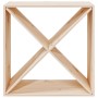 Solid pine wood wine rack 62x25x62 cm by vidaXL, Wine and liquor cabinets - Ref: Foro24-821759, Price: 48,92 €, Discount: %