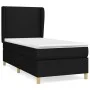 Box spring bed with black fabric mattress 90x200 cm by vidaXL, Beds and slatted bases - Ref: Foro24-3128335, Price: 321,52 €,...