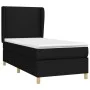 Box spring bed with black fabric mattress 90x200 cm by vidaXL, Beds and slatted bases - Ref: Foro24-3128335, Price: 321,52 €,...