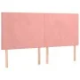 Box spring bed with pink velvet mattress 160x200 cm by vidaXL, Beds and slatted bases - Ref: Foro24-3129104, Price: 537,52 €,...