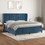 Boxspringbett mit dunkelblauer Samtmatratze 200x200 cm von vidaXL, Betten und Lattenroste - Ref: Foro24-3129475, Preis: 768,2...