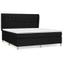 Box spring bed with black fabric mattress 180x200 cm by vidaXL, Beds and slatted bases - Ref: Foro24-3128783, Price: 648,85 €...