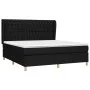 Box spring bed with black fabric mattress 180x200 cm by vidaXL, Beds and slatted bases - Ref: Foro24-3128783, Price: 648,85 €...