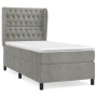 Box spring bed with light gray velvet mattress 80x200 cm by vidaXL, Beds and slatted bases - Ref: Foro24-3129357, Price: 345,...