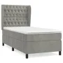 Box spring bed with light gray velvet mattress 80x200 cm by vidaXL, Beds and slatted bases - Ref: Foro24-3129357, Price: 346,...