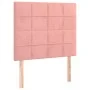 Box spring bed with pink velvet mattress 90x190 cm by vidaXL, Beds and slatted bases - Ref: Foro24-3129188, Price: 357,92 €, ...