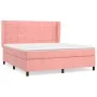 Box spring bed with pink velvet mattress 180x200 cm by vidaXL, Beds and slatted bases - Ref: Foro24-3129230, Price: 587,91 €,...