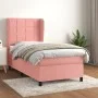 Box spring bed with pink velvet mattress 100x200 cm by vidaXL, Beds and slatted bases - Ref: Foro24-3129200, Price: 346,70 €,...