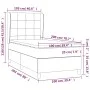 Box spring bed with pink velvet mattress 100x200 cm by vidaXL, Beds and slatted bases - Ref: Foro24-3129200, Price: 346,70 €,...