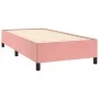 Box spring bed with pink velvet mattress 90x200 cm by vidaXL, Beds and slatted bases - Ref: Foro24-3129314, Price: 335,76 €, ...