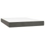 Box spring bed with dark gray velvet mattress 140x190 cm by vidaXL, Beds and slatted bases - Ref: Foro24-3129388, Price: 542,...