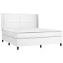 Boxspringbett mit weißer Kunstledermatratze 180x200 cm von vidaXL, Betten und Lattenroste - Ref: Foro24-3128926, Preis: 644,0...