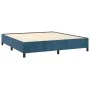 Box spring bed with dark blue velvet mattress 180x200 cm by vidaXL, Beds and slatted bases - Ref: Foro24-3129409, Price: 690,...