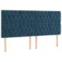 Box spring bed with dark blue velvet mattress 180x200 cm by vidaXL, Beds and slatted bases - Ref: Foro24-3129409, Price: 690,...