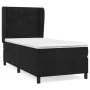 Box spring bed with black synthetic leather mattress 90x190 cm by vidaXL, Beds and slatted bases - Ref: Foro24-3129305, Price...