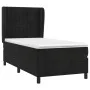 Box spring bed with black synthetic leather mattress 90x190 cm by vidaXL, Beds and slatted bases - Ref: Foro24-3129305, Price...