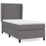 Boxspringbett mit grauer Kunstledermatratze 100x200 cm von vidaXL, Betten und Lattenroste - Ref: Foro24-3128899, Preis: 391,0...