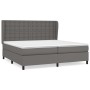 Boxspringbett mit grauer Kunstledermatratze 200x200 cm von vidaXL, Betten und Lattenroste - Ref: Foro24-3129055, Preis: 758,7...