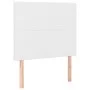 Box spring bed with white synthetic leather mattress 90x190 cm by vidaXL, Beds and slatted bases - Ref: Foro24-3128884, Price...