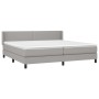 Boxspringbett mit hellgrauer Stoffmatratze 200x200 cm von vidaXL, Betten und Lattenroste - Ref: Foro24-3129657, Preis: 589,92...